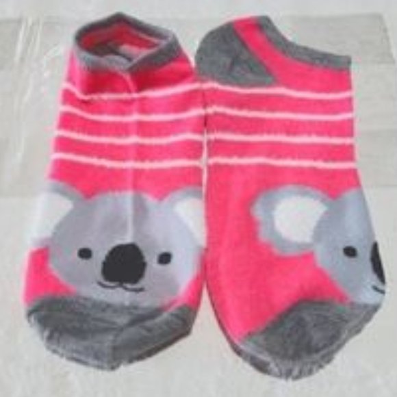 **3/$15* Koala + Pink Striped Socks - Picture 5 of 5